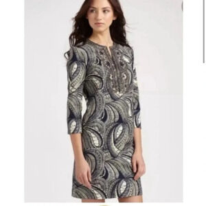 Tory Burch Dress Women’s 8 Leila Caftan Beaded